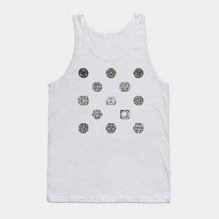 Gmtrx Lawal v2 Skeletal Archimedean Solids Matrix 1 Tank Top